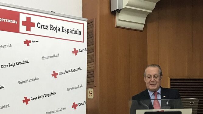 Juan José Blanco, presidente local de la Cruz Roja.