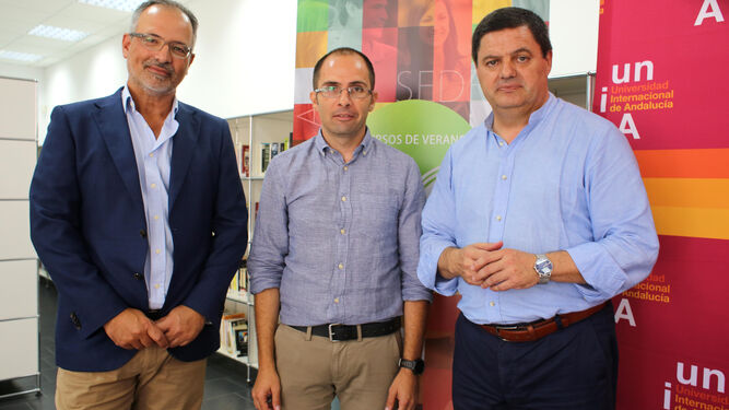 Manuel Acosta, Rafael Pérez y Agustín Galán.