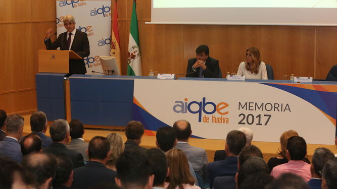 José Antonio Agüera durante la presentación de los datos de la memoria de la asociación que preside correspondientes al pasado ejercicio.