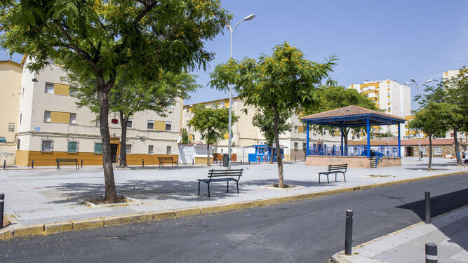 Plaza Juan XXIII, de la Barriada de Pérez Cubillas.