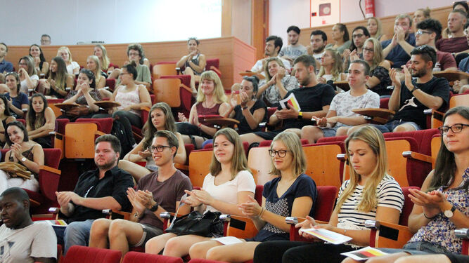La bienvenida de Erasmus a la UHU en im&aacute;genes