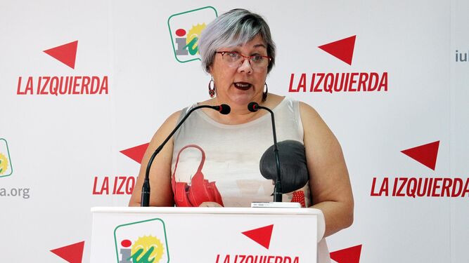 Mónica Rossi, en rueda de prensa.