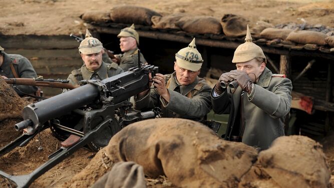 Imagen remasterizada de unos soldados alemanes en el documental de esta noche