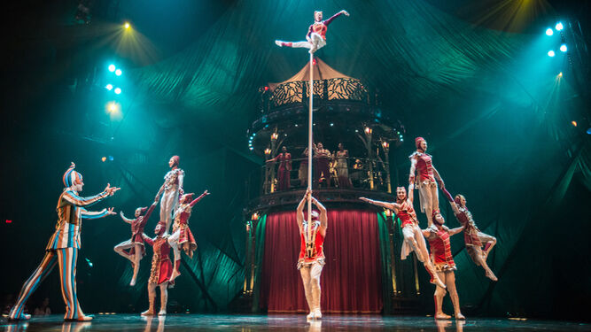 Un número de acrobacias en 'Kooza', otro de los espectáculos del Circo del Sol.