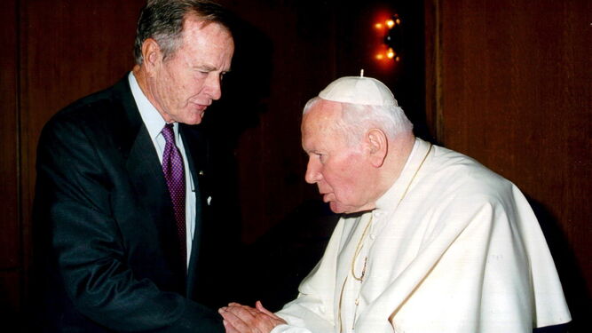 Bush con el Papa