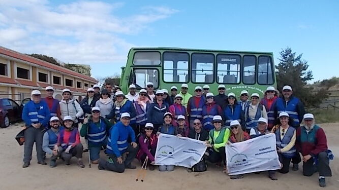 El grupo de voluntarios del Parque Dunar
