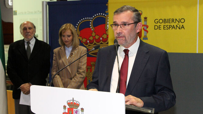 El periodista Rafael Terán, durante su intervención.