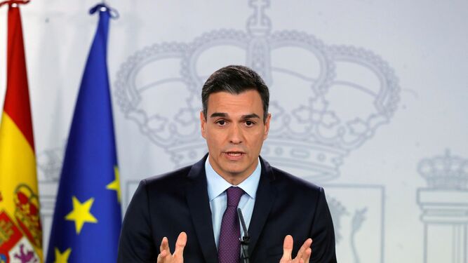Pedro Sánchez, en rueda de prensa tras el Consejo de Ministros.