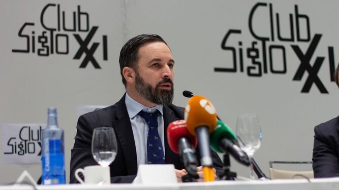 El presidente de Vox, Santiago Abascal.