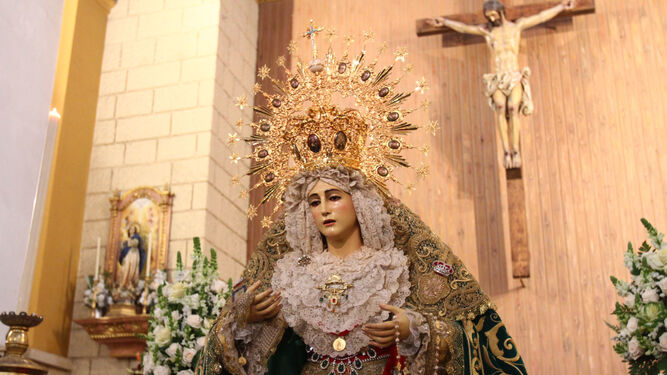 La Virgen del Amor tras su restauración regresa al Corazón de Jesús.