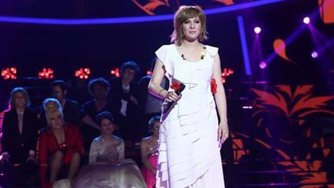 María Villalón interpretó un tema de Pasión Vega en la final del viernes.