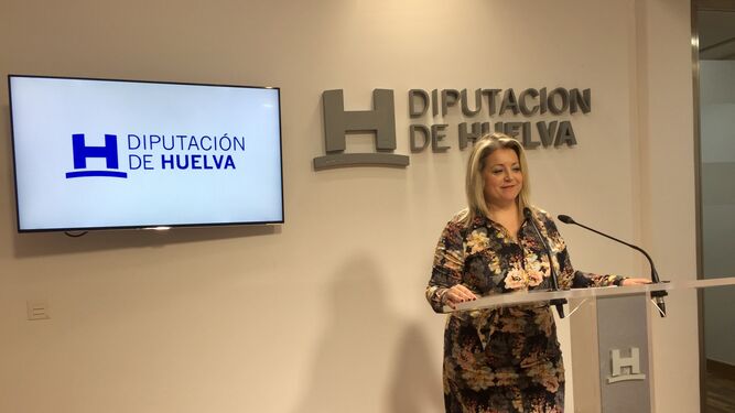 La diputada de Cultura, Lourdes Garrido, durante la presentación de los presupuestos del área.