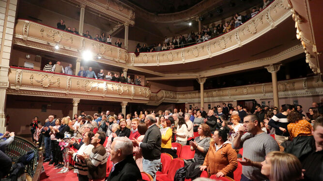 El Gran Teatro, durante la primera sesión de preliminares.