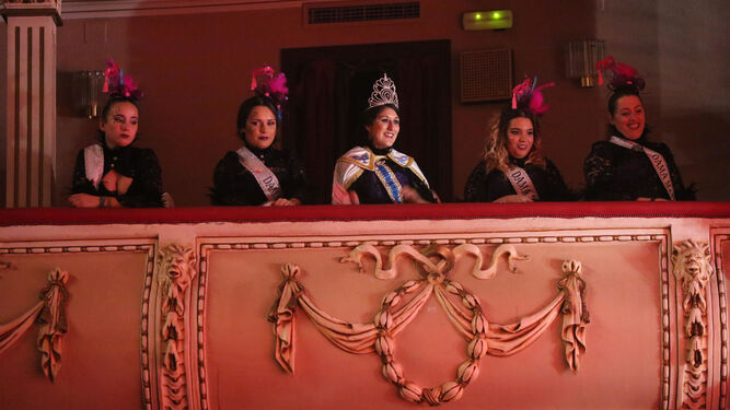 Palco de la reina y sus damas en el Gran Teatro.