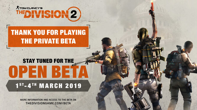 'The Division 2' ya tiene fecha para su beta abierta.