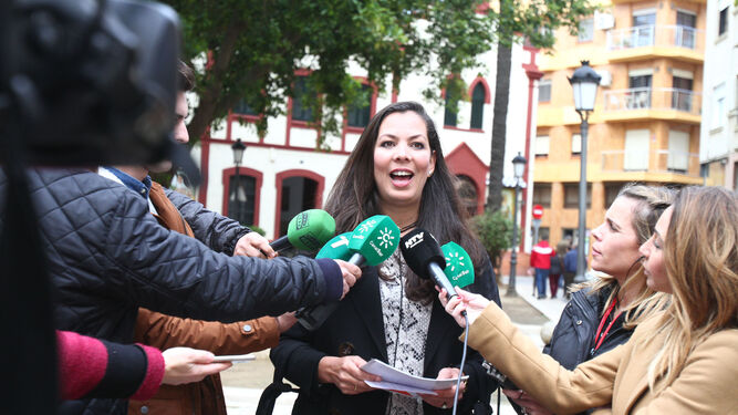 María Martín, durante una reciente rueda de prensa.