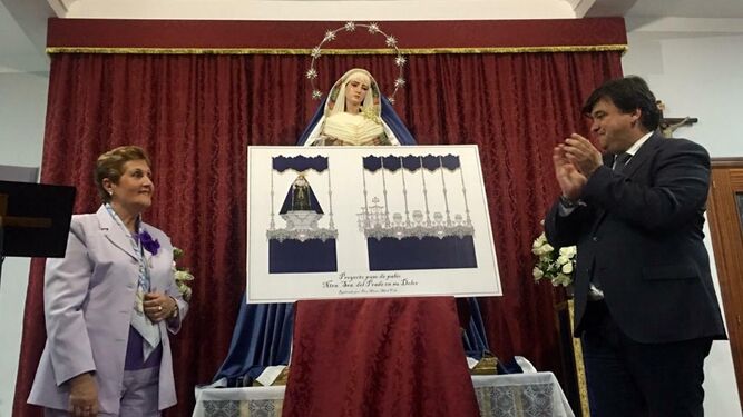 Presentación del proyecto del palio para la Nuestra Señora del Prado en su Dolor.