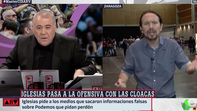 Pablo Iglesias discute con Antonio García Ferreras.