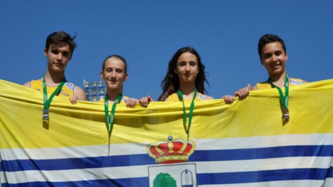 Algunos de los representantes del Club de Atletismo Isla Cristina.
