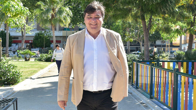 El alcalde de Huelva y candidato del PSOE a la Alcaldía, Gabriel Cruz