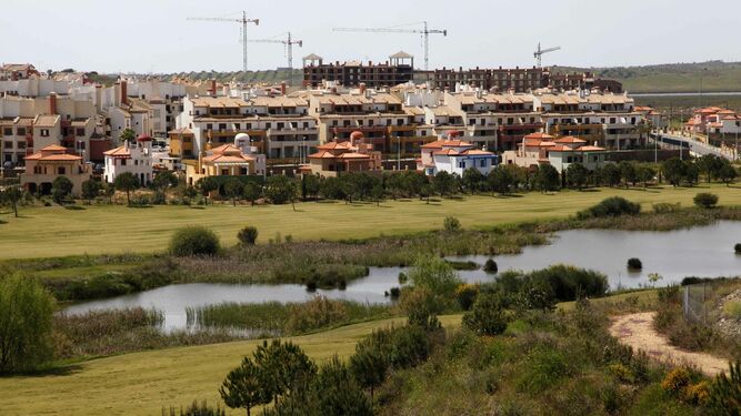 Instalaciones del campo de golf de Costa Esuri Oeste en la localidad de Ayamonte.