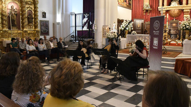 Un momento del concierto de La Figueta en la iglesia de la Concepción de Huelva.