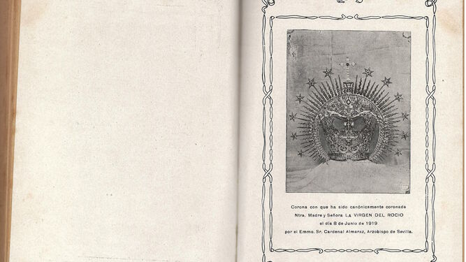 Corona de la Virgen del Rocío donada en 1919.