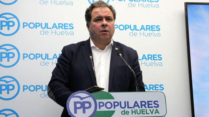 Portavoz de la Dirección Provincial del PP de Huelva, Juan Carlos Duarte.