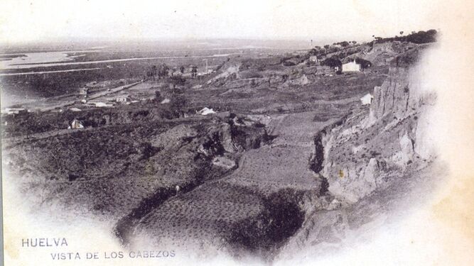 Vista de las laderas del Conquero, a principios del siglo XX.