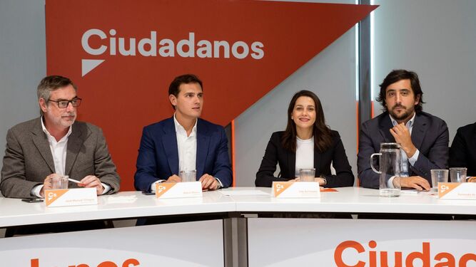 José Manuel Villegas, Inés Arrimadas, Albert Rivera y Toni Roldán.