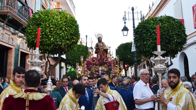 procesión pone el broche final a las fiestas patronales de San Juan del Puerto