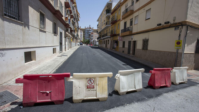 El plan de asfaltado rehabilitó la calle Cobujón.