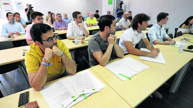 Alumnos de la Universidad Internacional de Andalucía durante los cursos de verano