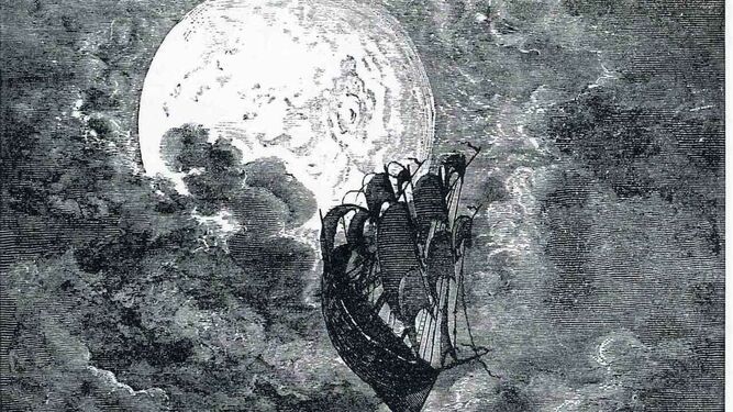 Reproducción parcial de una de las ilustraciones de Doré para el 'Orlando furioso' de Ariosto.