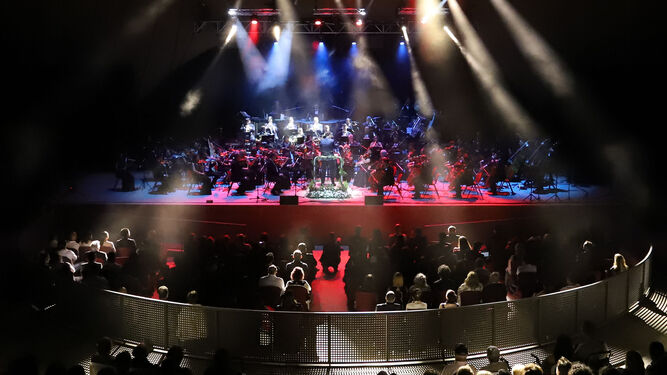 Imagen del concierto de anoche en el Foro Iberoamericano.