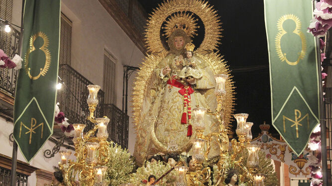 La Virgen del Valle en su procesión.