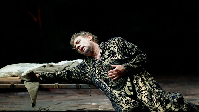 El tenor Plácido Domingo interpretando 'Otello' de Giuseppe Verdi en La Scala.