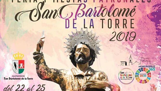Cartel de las fiestas de San Bartolomé, que darán comienzo hoy.