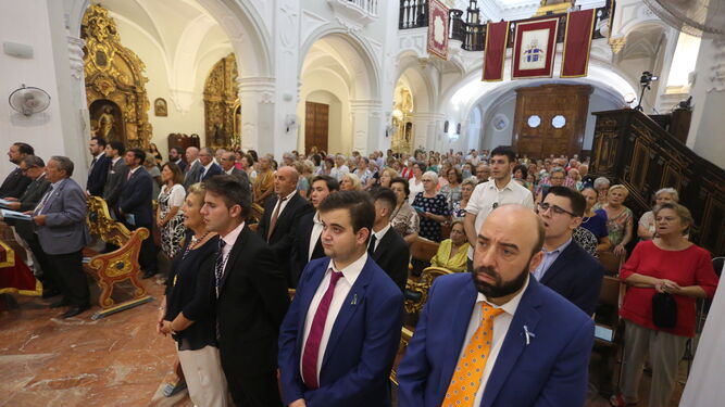El obispo de Huelva preside la novena a la Virgen de la Cinta