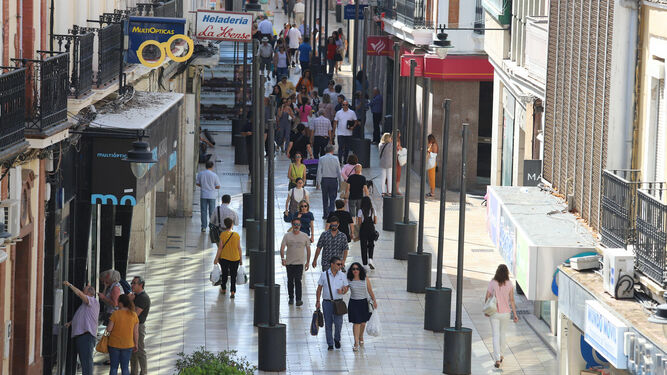 Una imagen de la calle Concepción, una de las calles comerciales de la ciudad.