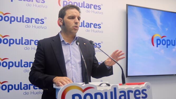 El viceportavoz del PP en el ayuntamiento de Aljaraque, Pedro Yórquez.