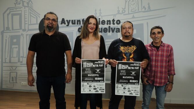 Presentación en el Ayuntamiento del ‘II Huelva Heavy Metal Fest’.