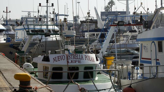 Im&aacute;genes de la flota de arrastre de Huelva en parada biol&oacute;gica
