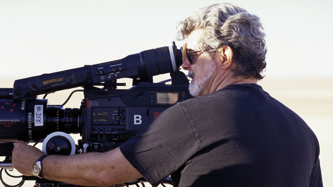 George Lucas, durante el rodaje de 'Star Wars II: El ataque de los clones'.