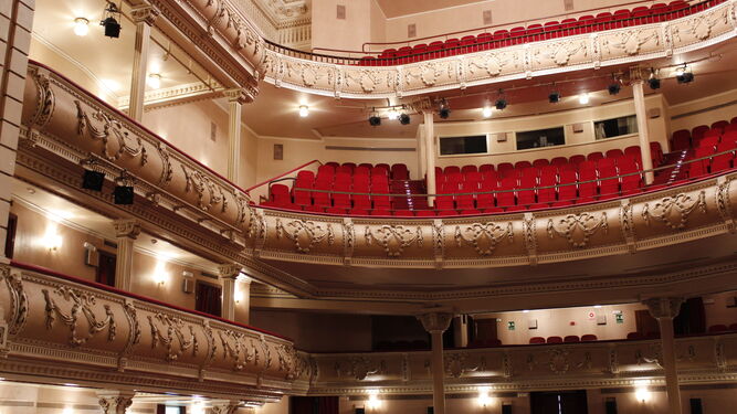 Interior del Gran Teatro de Huelva.