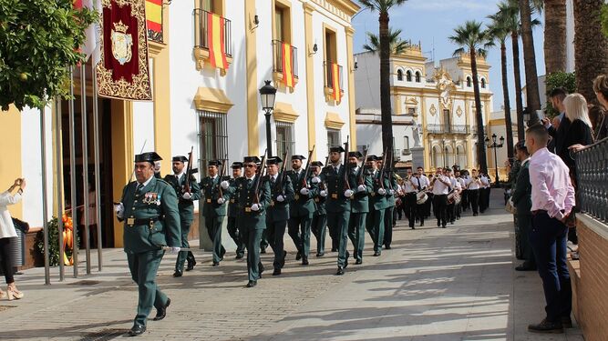 Desfile en la celebración de La Palma del Condado.