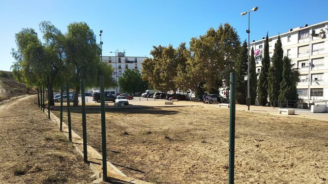 Espacio de la barriada de El Carmen sobre el que se centrarán las obras que han sido licitadas por el Ayuntamiento de Huelva en el marco de la Edusi.