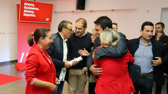 Im&aacute;genes de la jornada electoral en la sede del PSOE en Huelva
