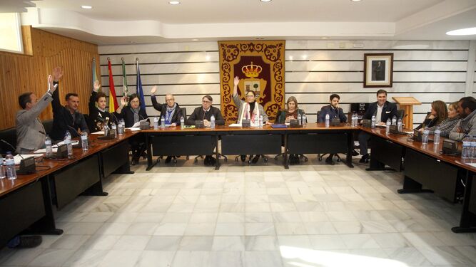 Votación en Pleno de los presupuestos municipales de Punta Umbría