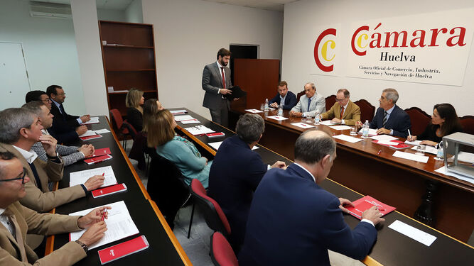 Im&aacute;genes de la proclamaci&oacute;n de Daniel Toscano como nuevo presidente de la C&aacute;mara de Comercio de Huelva